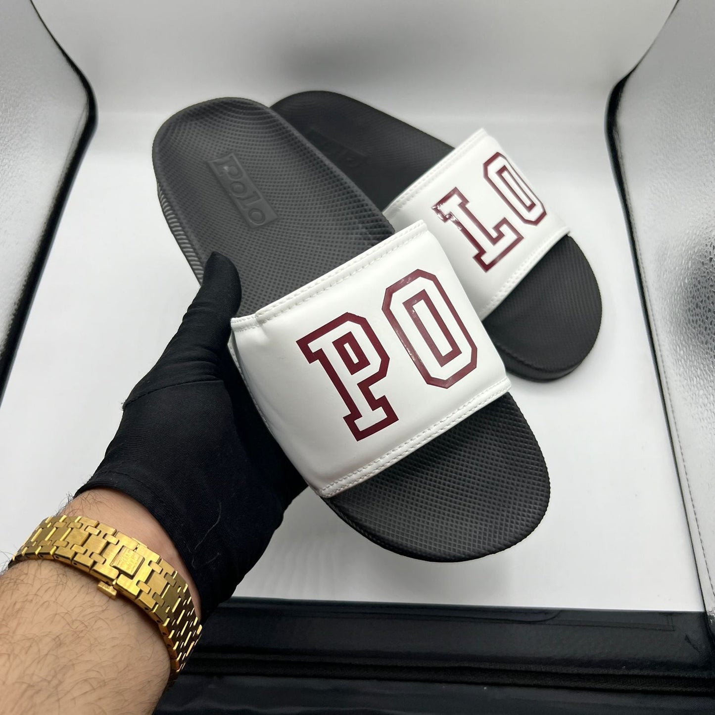 POLO SLIDE WHITE