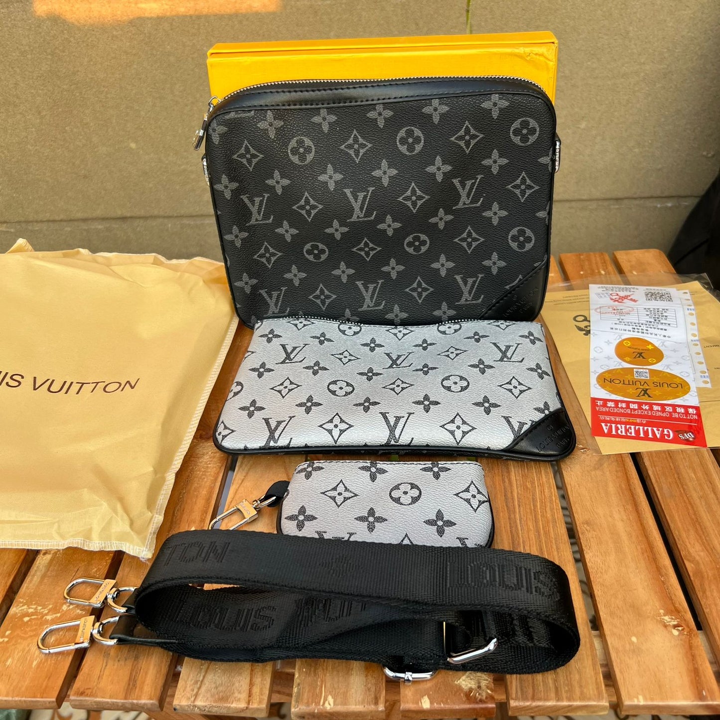 LV trio shoulder bag